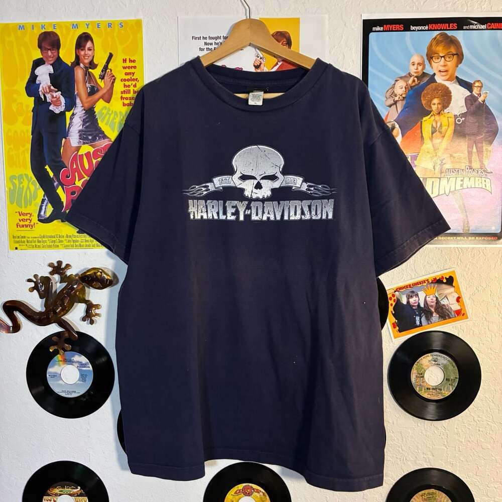 Harley Davidson T-Shirt Size XL Vreelands Bloomsburg PA Skull